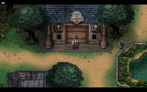 An inn in a 2D RPG entitled “Dead & Breakfast”